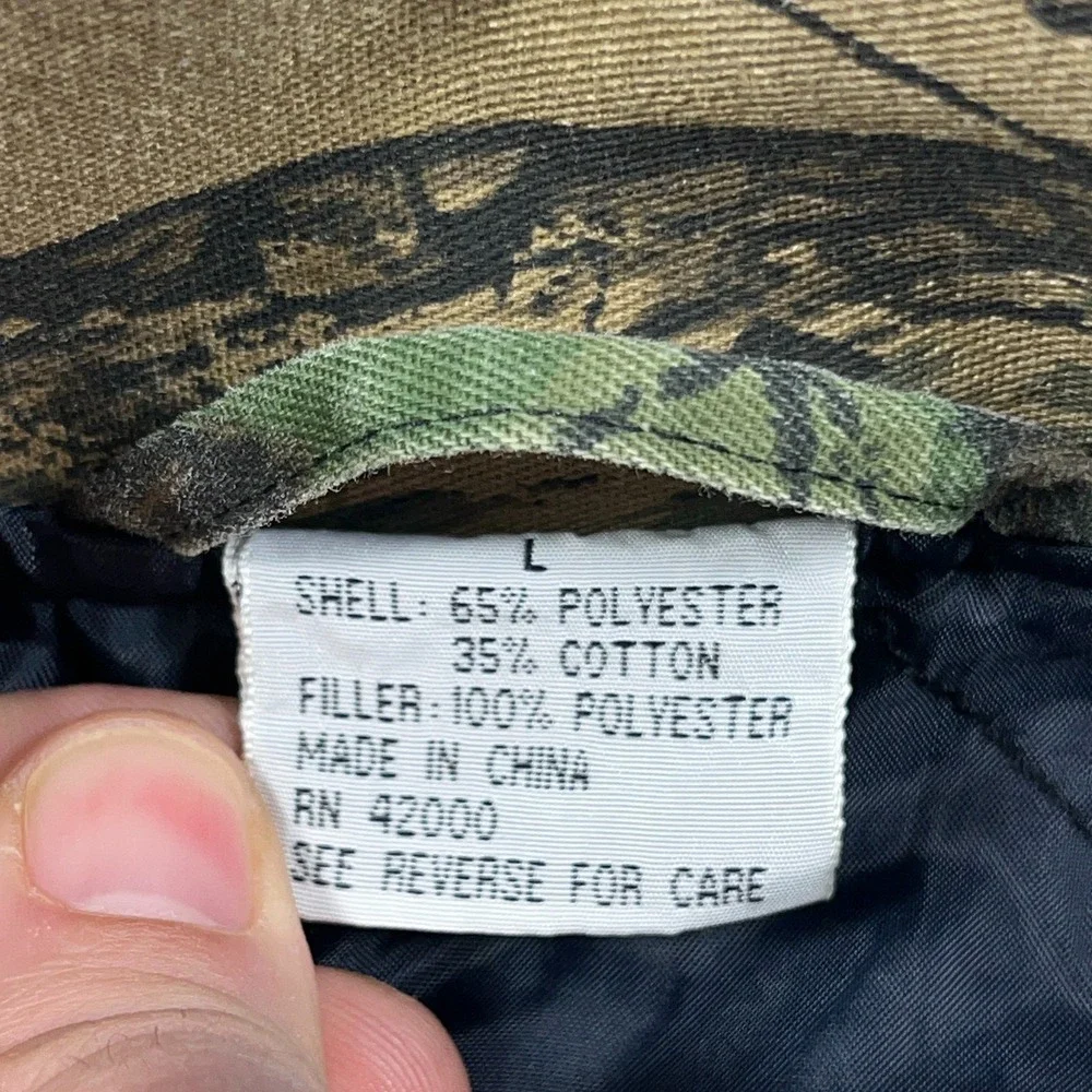 Vintage Realtree Trebark Camo Coveralls Bibs Men Large Hunting Outdoors USA‎ 90s